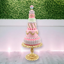 Load image into Gallery viewer, Spring Pink Tier Cake