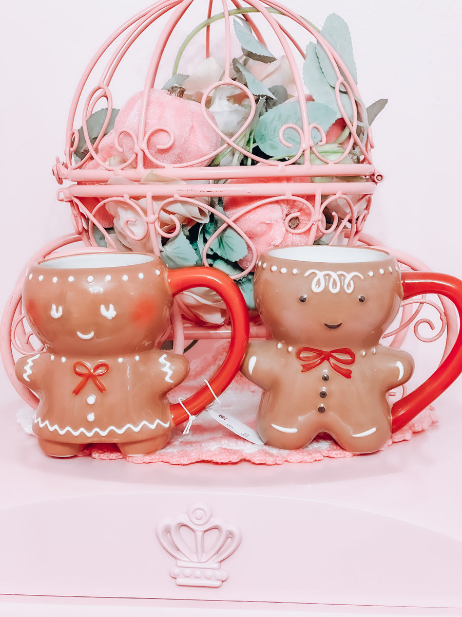 Gingerbread Man in Christmas mugs 16oz Libby Cup- Frosted – Bubbly