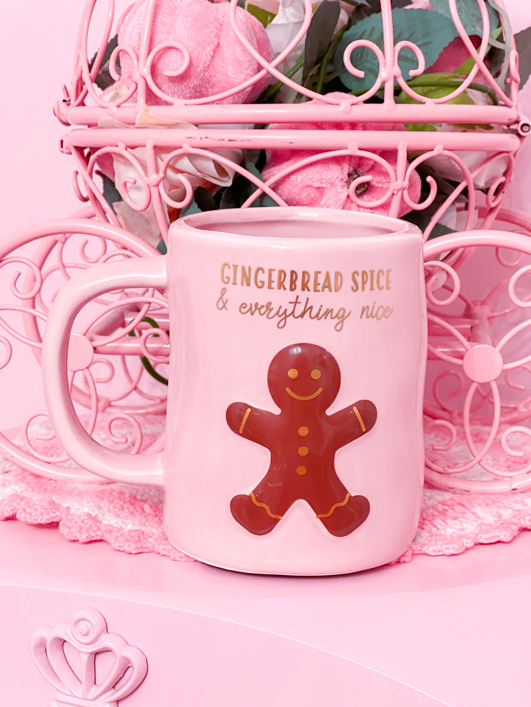 Pink Gingerbread Mug