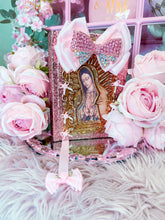 Load image into Gallery viewer, Coquette Glittered PINK Bible
