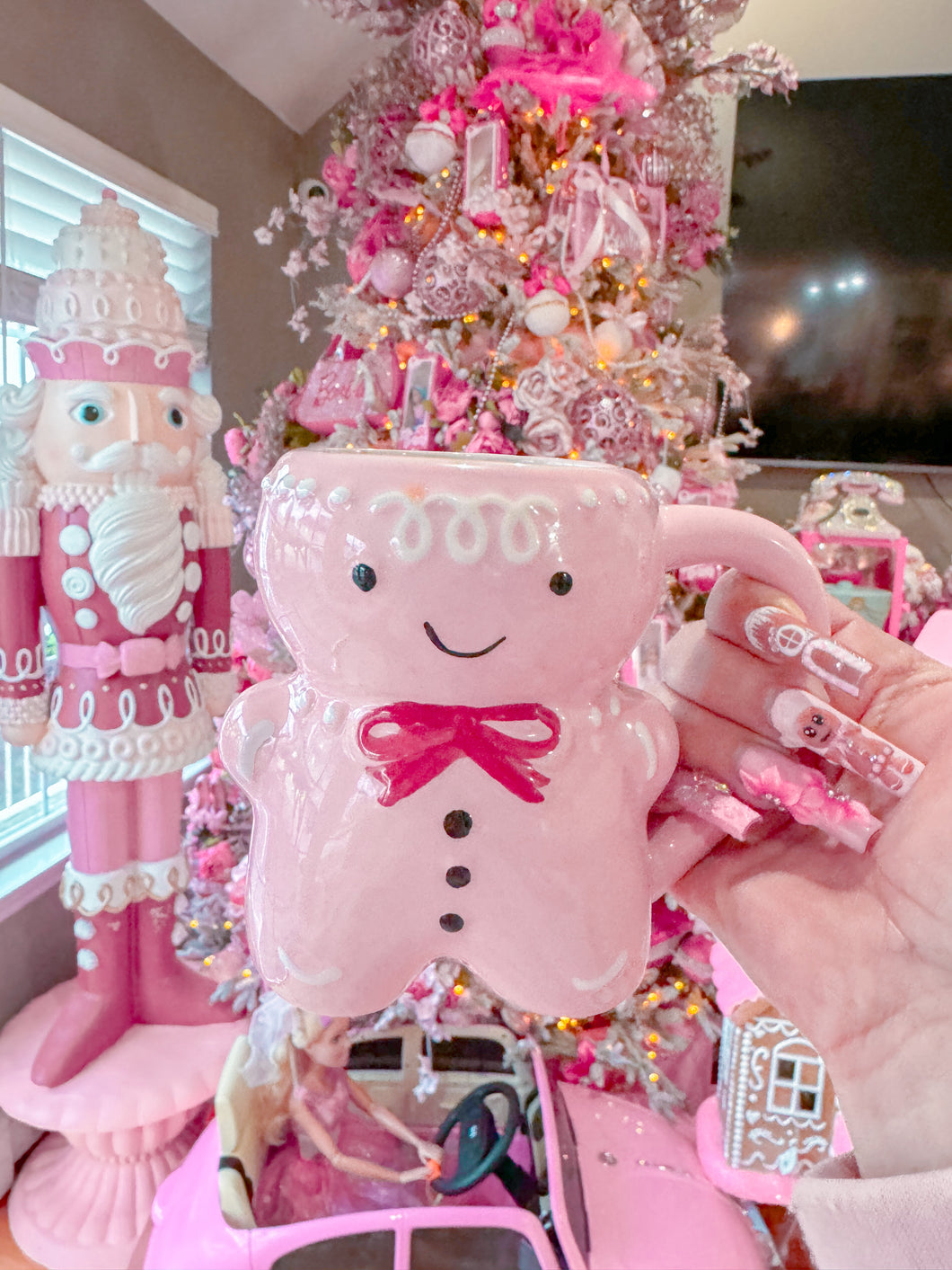 2023 Pink Gingerbread Mug