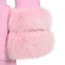Load image into Gallery viewer, Coquette Princess Luxury Coat -     Fox Fur Collar Cuff Double Faced Cashmere
