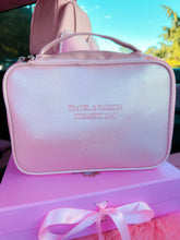 Load image into Gallery viewer, Pink Iridescent Fashions Cosmetics Travel Bag
