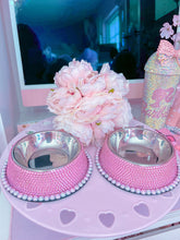 Load image into Gallery viewer, Handmade Bling Rhinestones Stainless Steel Pet Bowls
