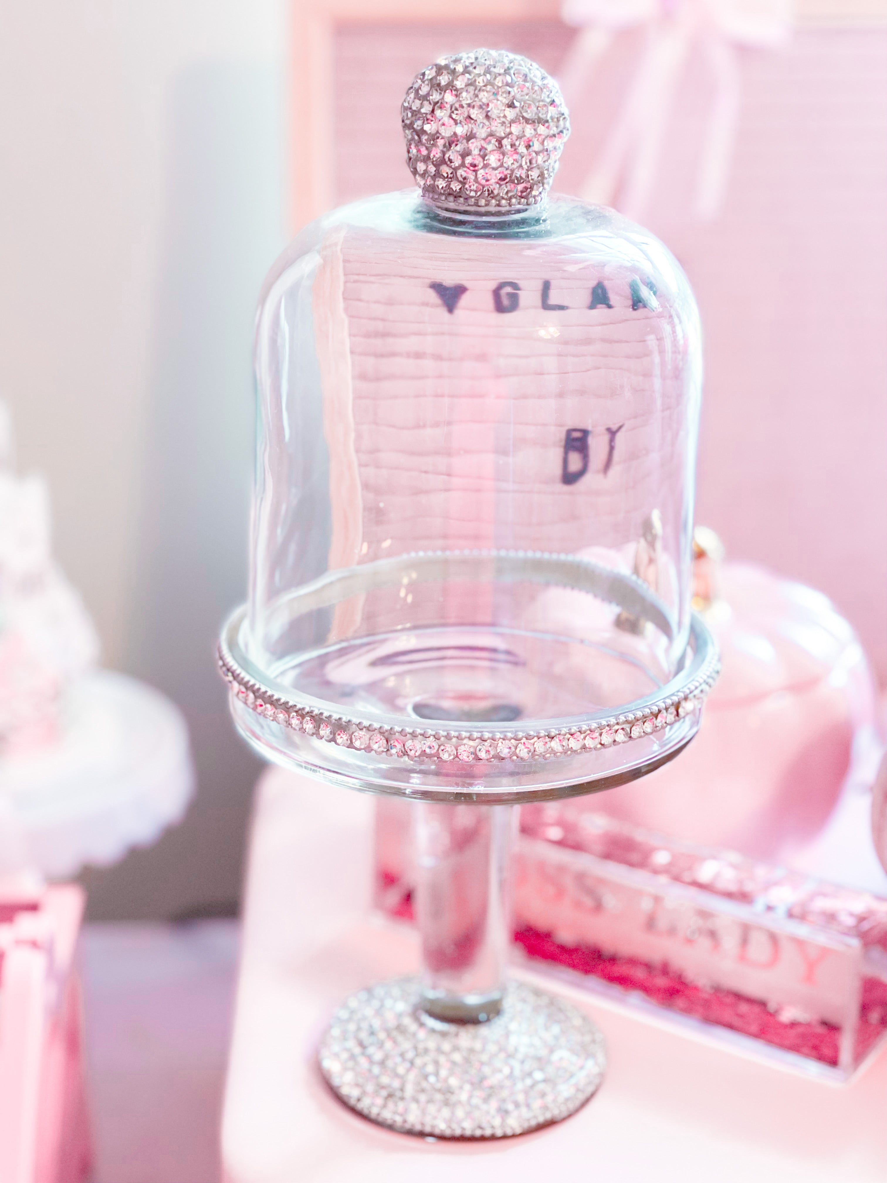 Pink blinged Straw Bow Topper – Glambyross