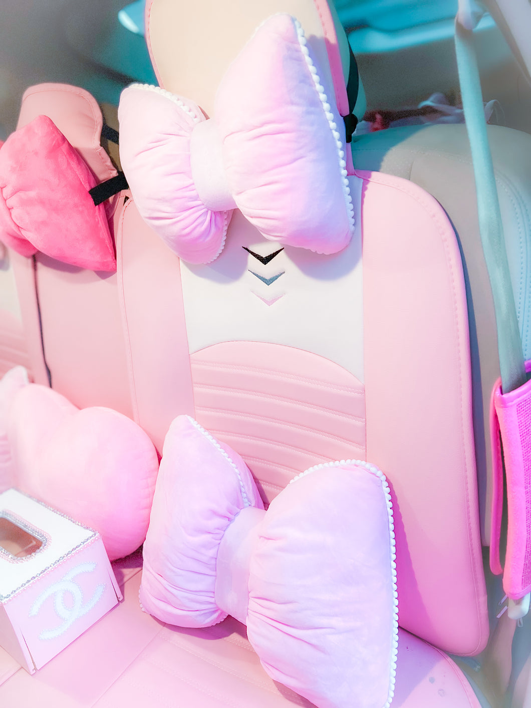 Cute Car pillows - Bow Set