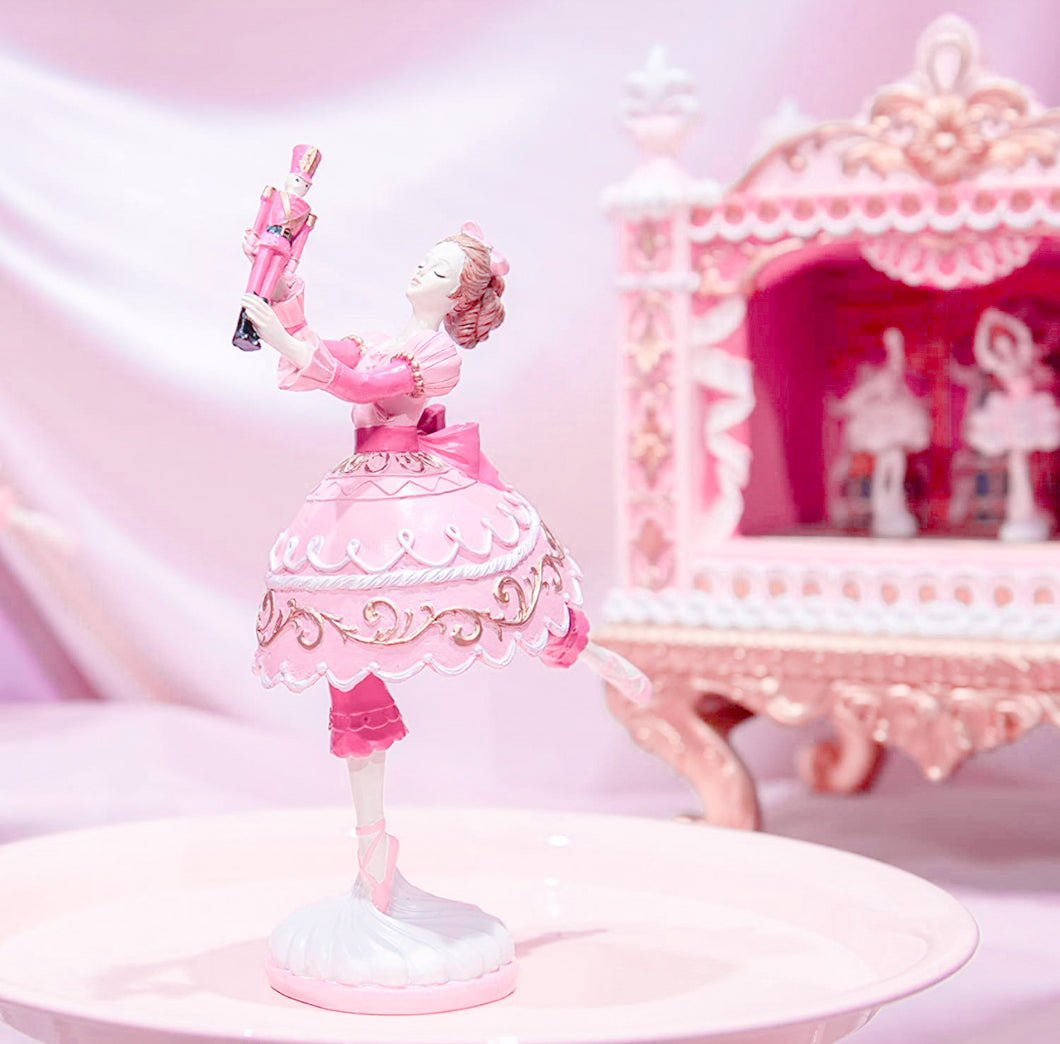 Pink Ballerina And Nutcracker