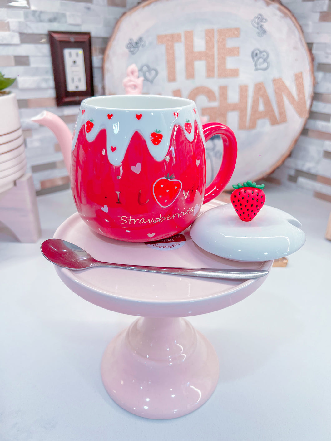 Red Strawberry Mug